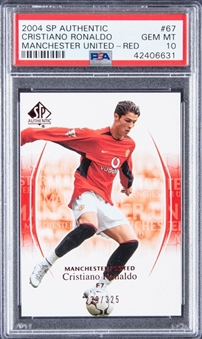 2004 SP Authentic Manchester United Red #67 Cristiano Ronaldo (#239/325) - PSA GEM MT 10
